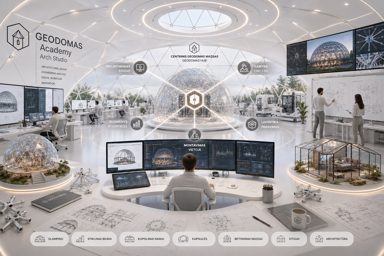 GEODOMAS – kupola v prírode a rekreačnom projekte
