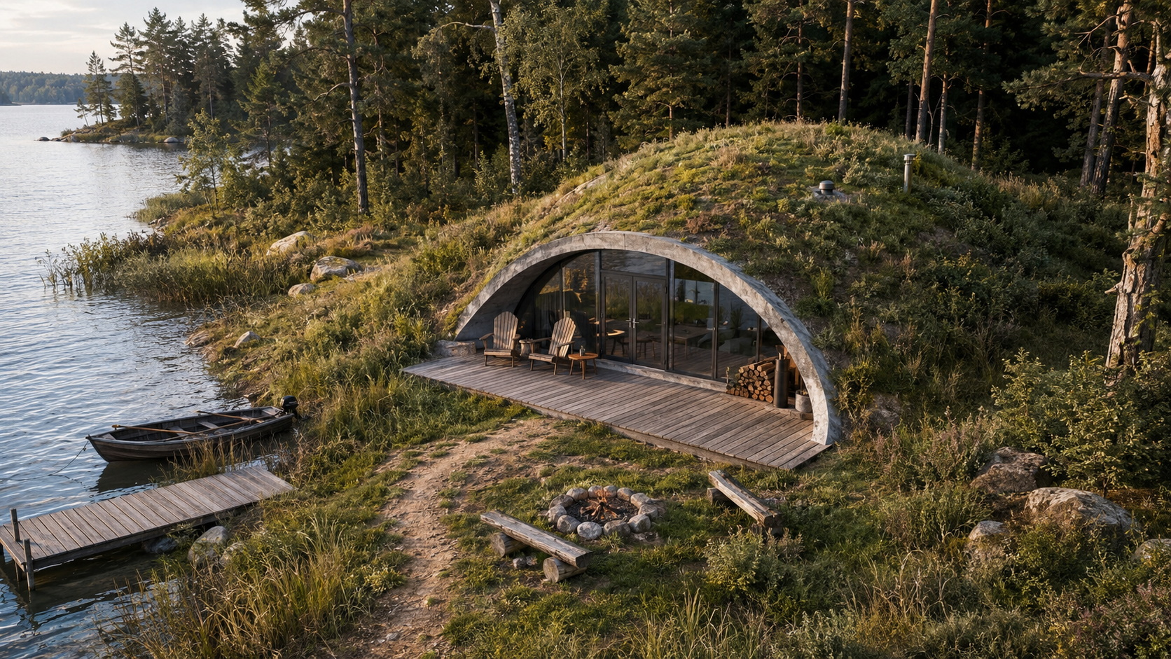 GEODOMAS betónové kupoly a zelené strechy