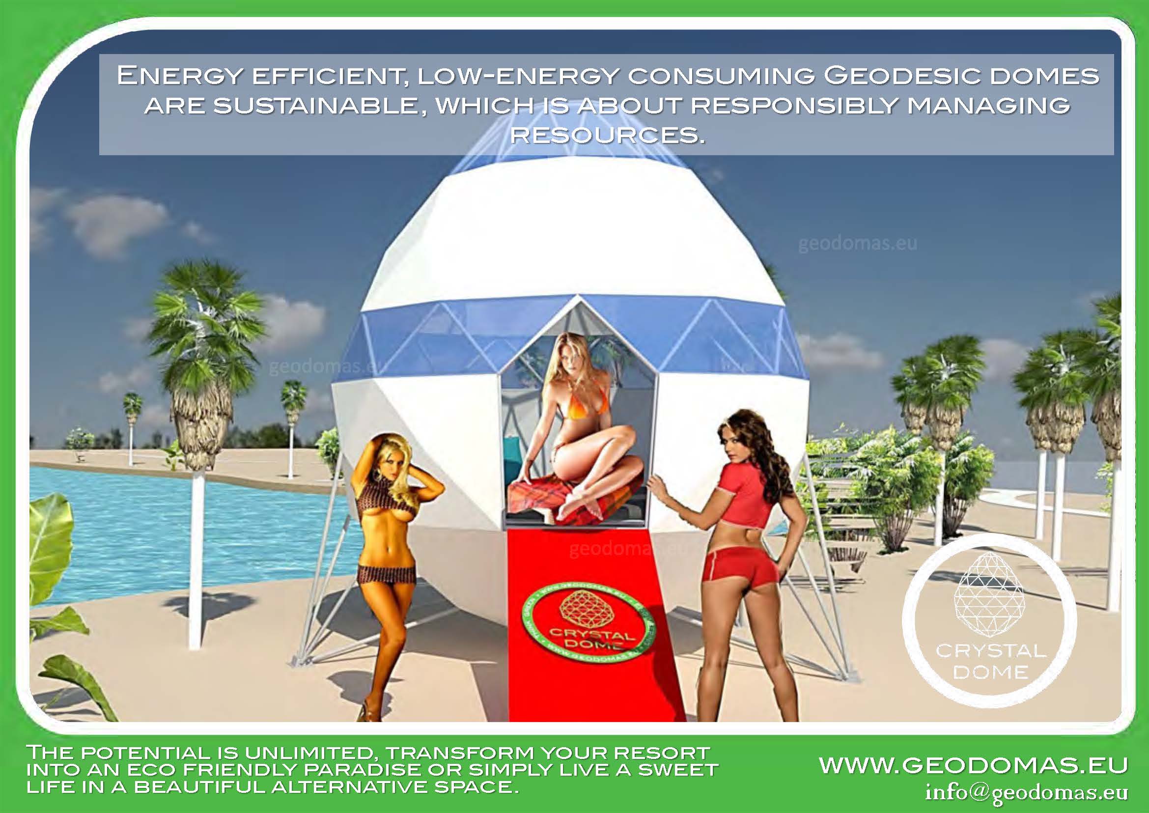 7m2 Ø3m Crystal Dome for Wild Nature | Treehouse Village