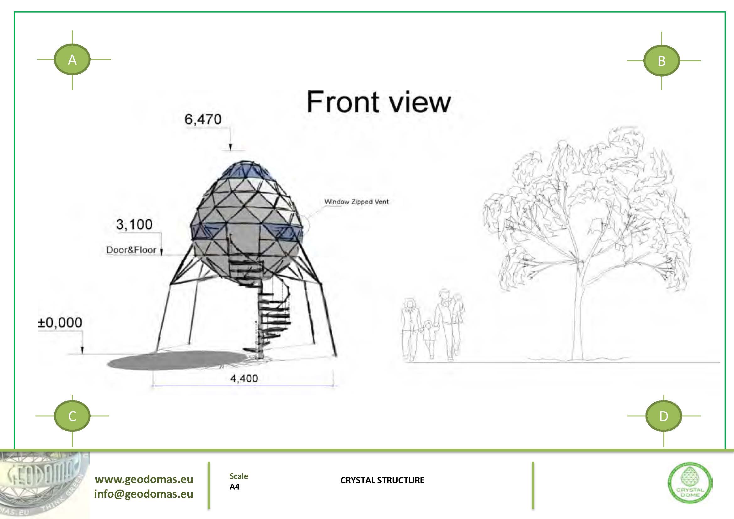 7m2 Ø3m Crystal Dome for Wild Nature | Treehouse Village