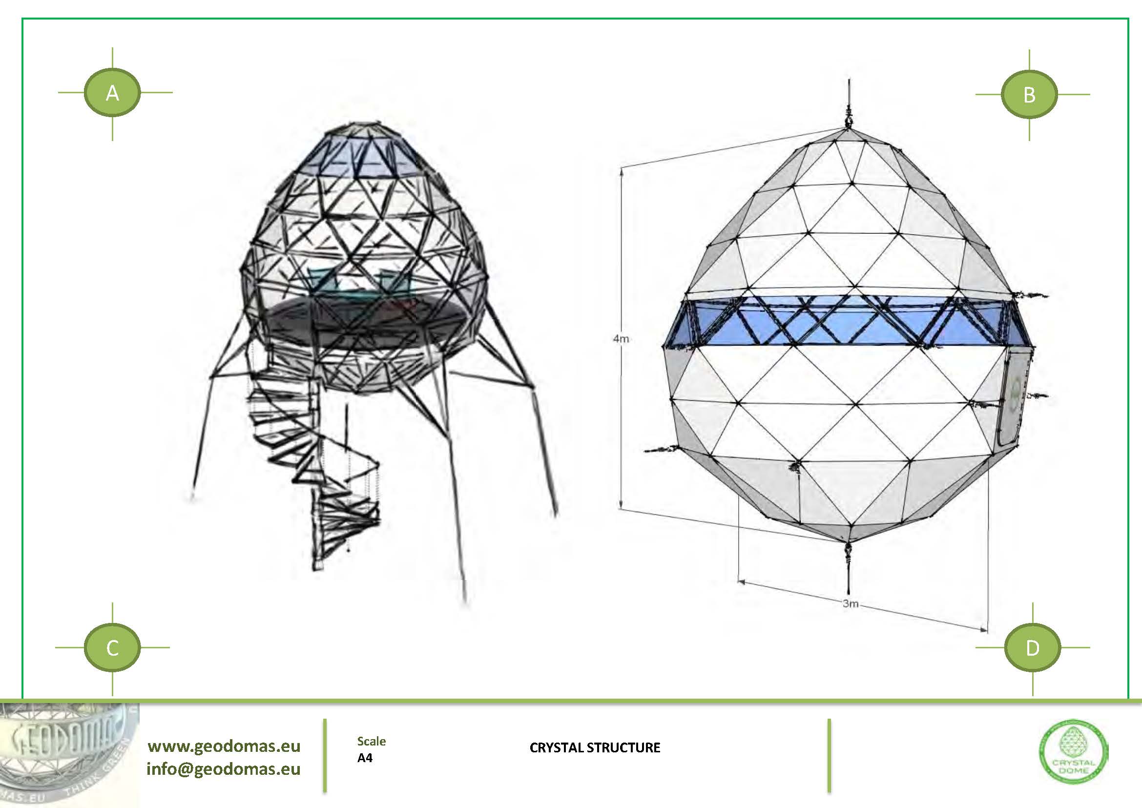 7m2 Ø3m Crystal Dome for Wild Nature | Treehouse Village
