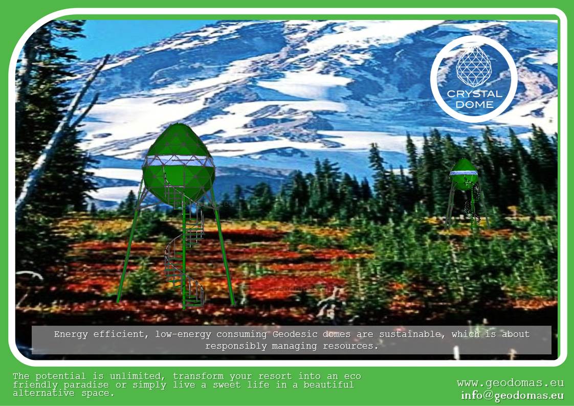 7m2 Ø3m Crystal Dome for Wild Nature | Treehouse Village