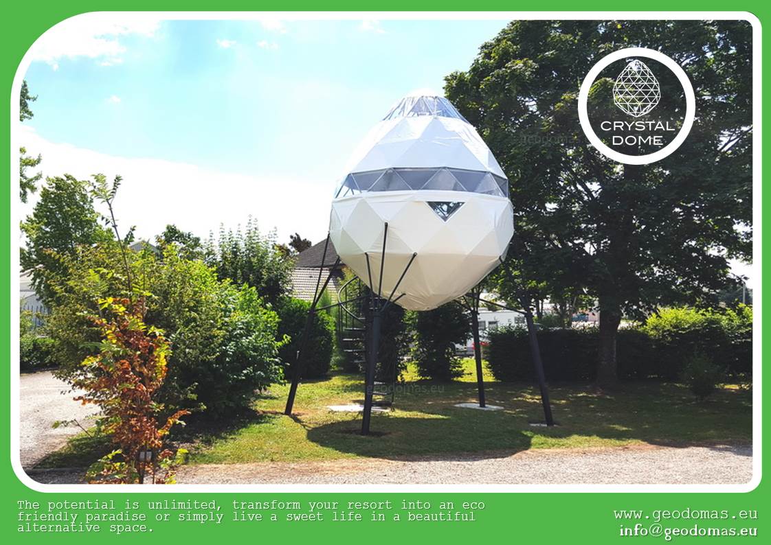 7m2 Ø3m Crystal Dome for Wild Nature | Treehouse Village