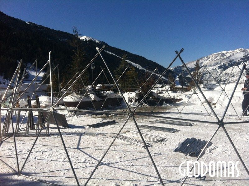 Mobilus Ø8 m Kupolas Moterų Slidinėjimo Čempionatui 2012 m. | Soldeu, Andora