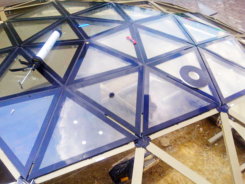 28m2 Roof Deck Window Dome Ø6m LOW Height Structure