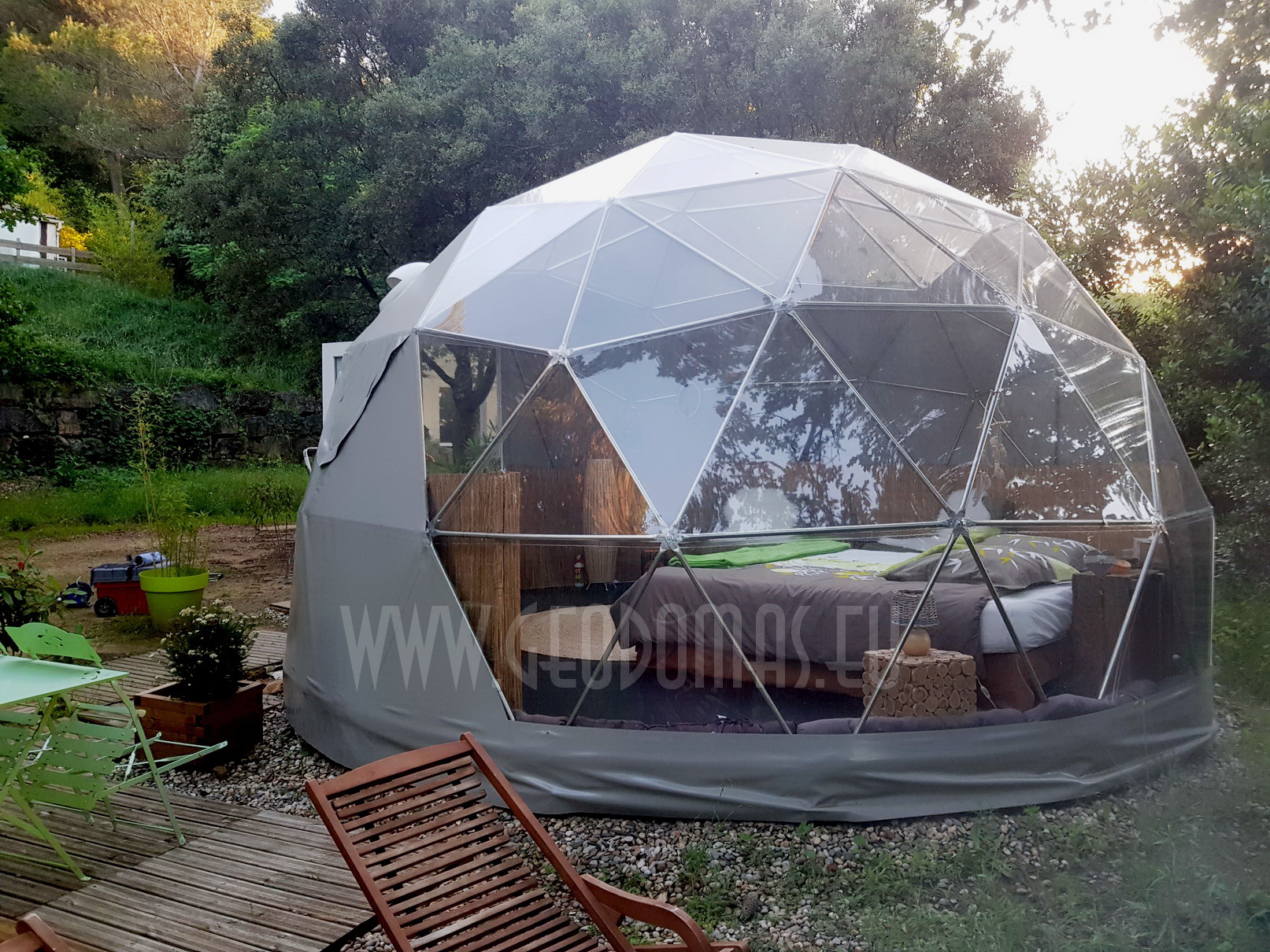 20m² Glamping Maisons Bulles™ night Panoramic bubble Ø5m