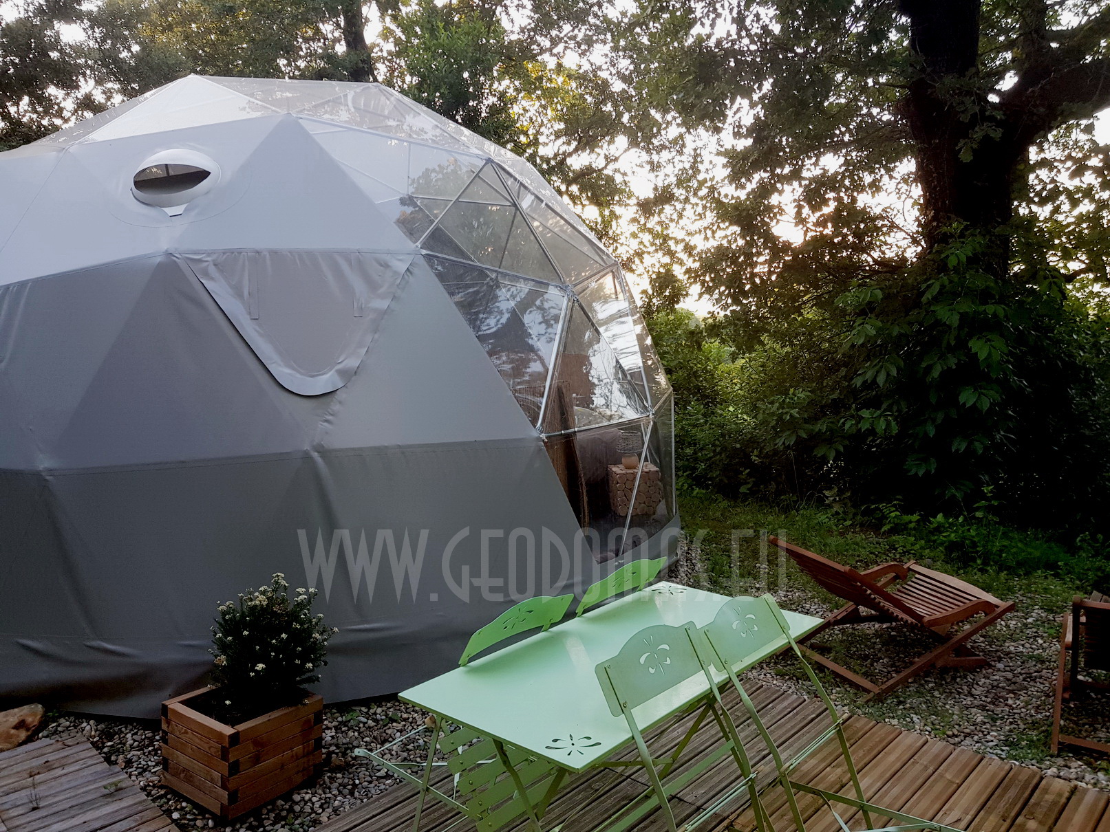 20m² Glamping Maisons Bulles™ night Panoramic bubble Ø5m