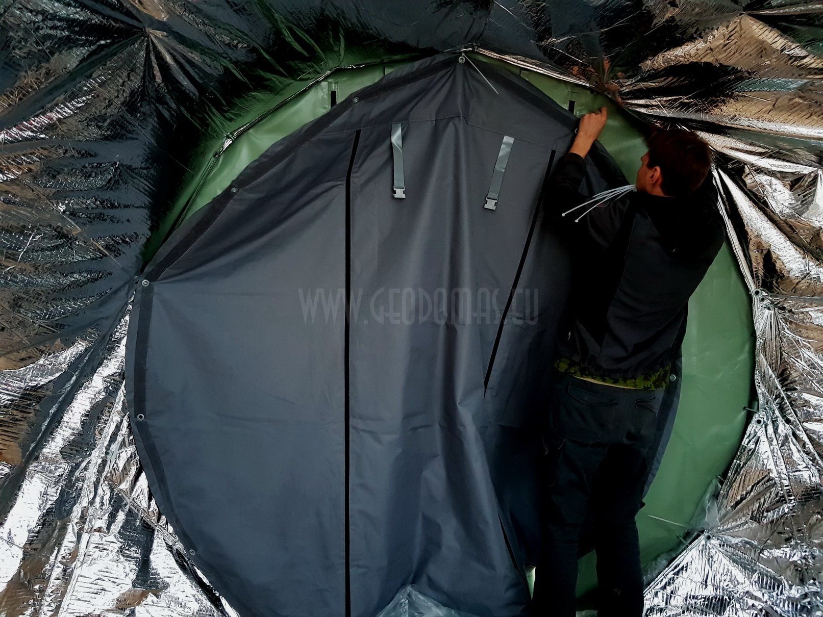 Mobilus Kupolas Ežero Krante 25m2 Ø5m F3 | Olštynas, Lenkija