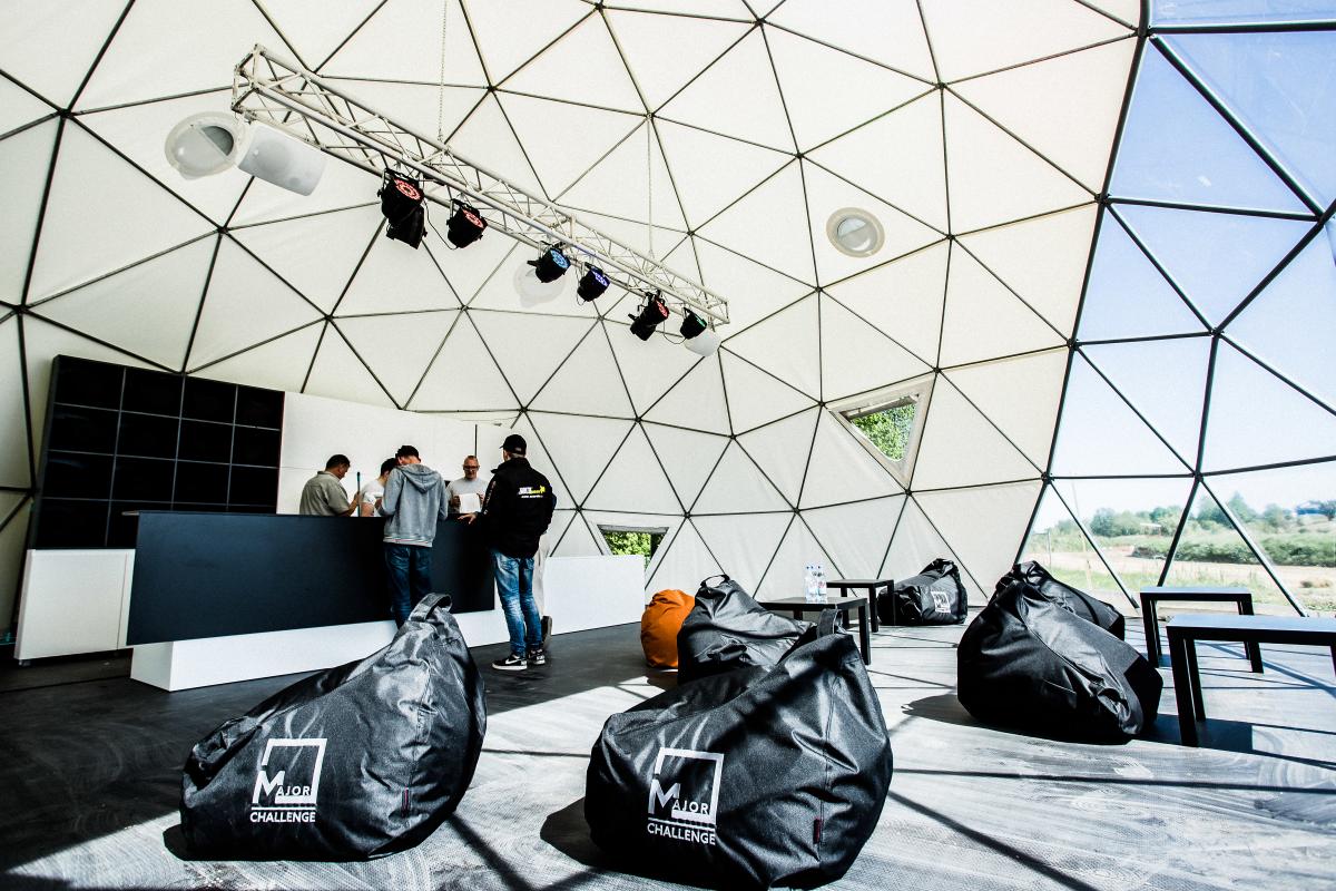 Ø11m F4 Dome 95m2 – Major Challenge Baggy Truck | Kaunas, Lithuania