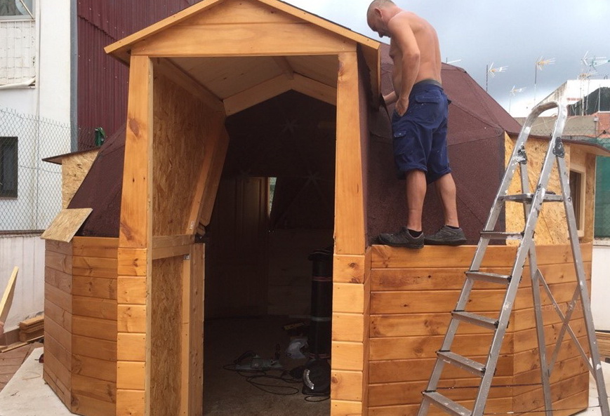 20m2 Small Home | Wooden Dome Ø5m | Dome building Kit’s