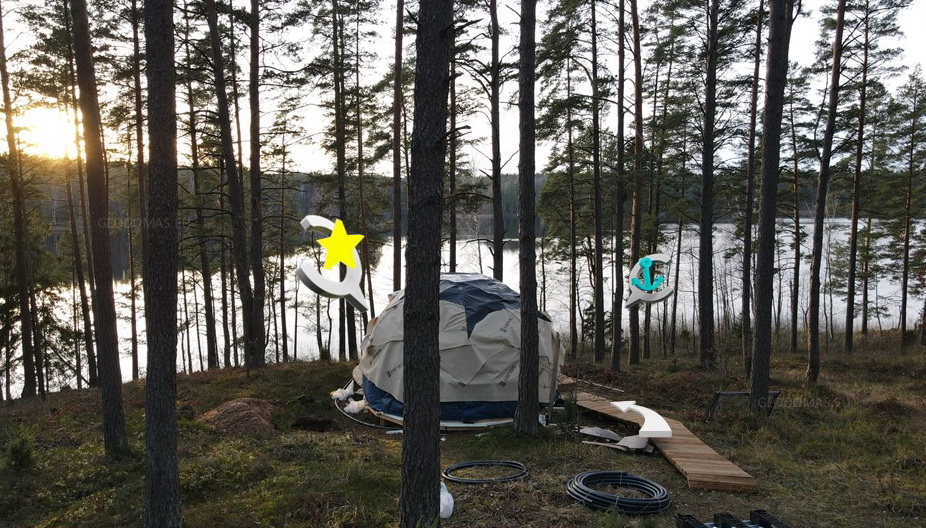 20m2 Small Home | Wooden Dome Ø5m | Dome building Kit’s