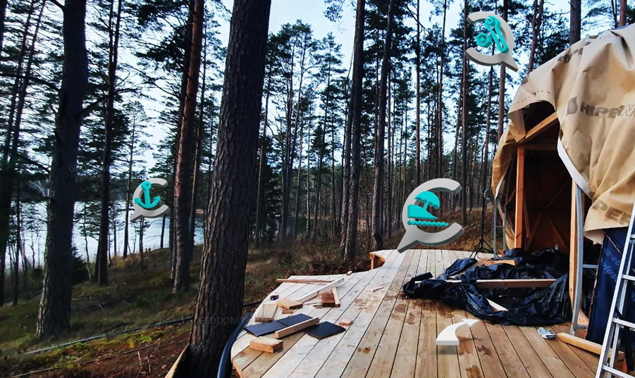 20m2 Small Home | Wooden Dome Ø5m | Dome building Kit’s