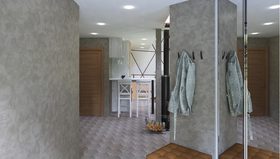 75m2 Family Geodesic House Ø8m Height 5,8m