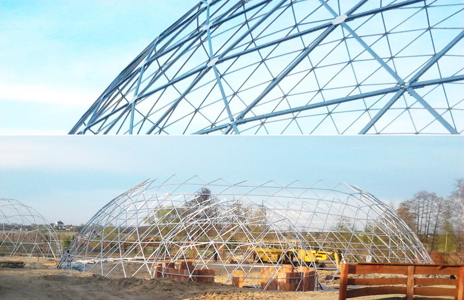 648m2 Tennis Court Dome Roof 36x18x7.4m | Glamping for Sport