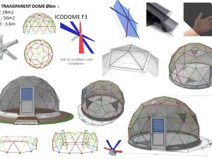 28m2 TRANSPARENT Ø6m ICO F3 H3,6m