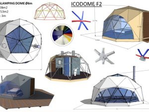 28m2 GLAMPING Ø6m ICO F2 H3,6m