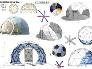 28m2 PORTABLE Ø6m ICO F3 H3,6m