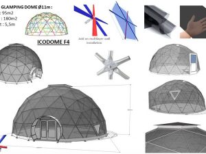 95m2 TRANSPARENT Ø11m ICO F4 H5,5m