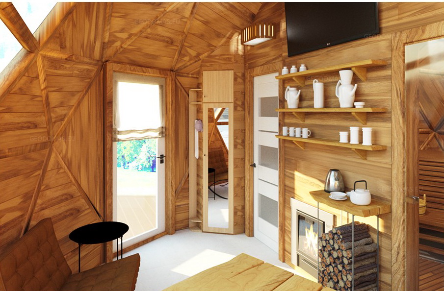 28m2 HOME-SAUNA KIT Ø6m F4 H3,65m