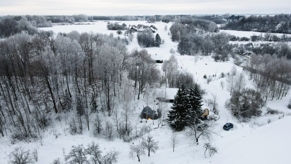 Maža Tyla Lithuania | 35m² Dome Ø6,7m | Sacred Resort