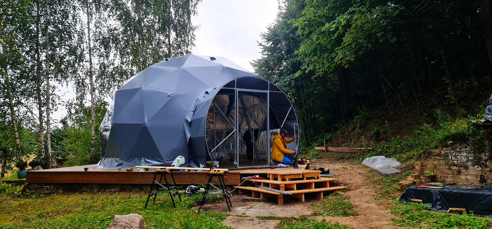 Maža Tyla Lithuania | 35m² Dome Ø6,7m | Sacred Resort