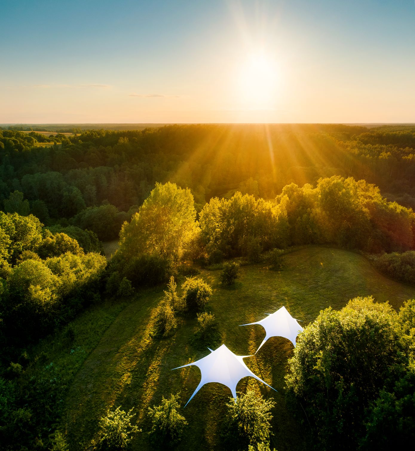 35m2 x4set. VALLEY OF STARS RESORT Ø6,7m | Sližiai, Lithuania