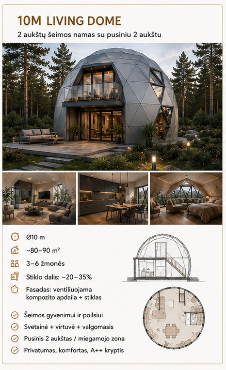 Geodeziniai Namai | Individualus Dizainas | A++ Energetinio Naudingumo Pastatai | Statybų Rinkiniai